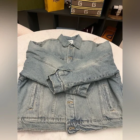 Zara Light Blue QUILTED DENIM
JACKET - Picture 7 of 10